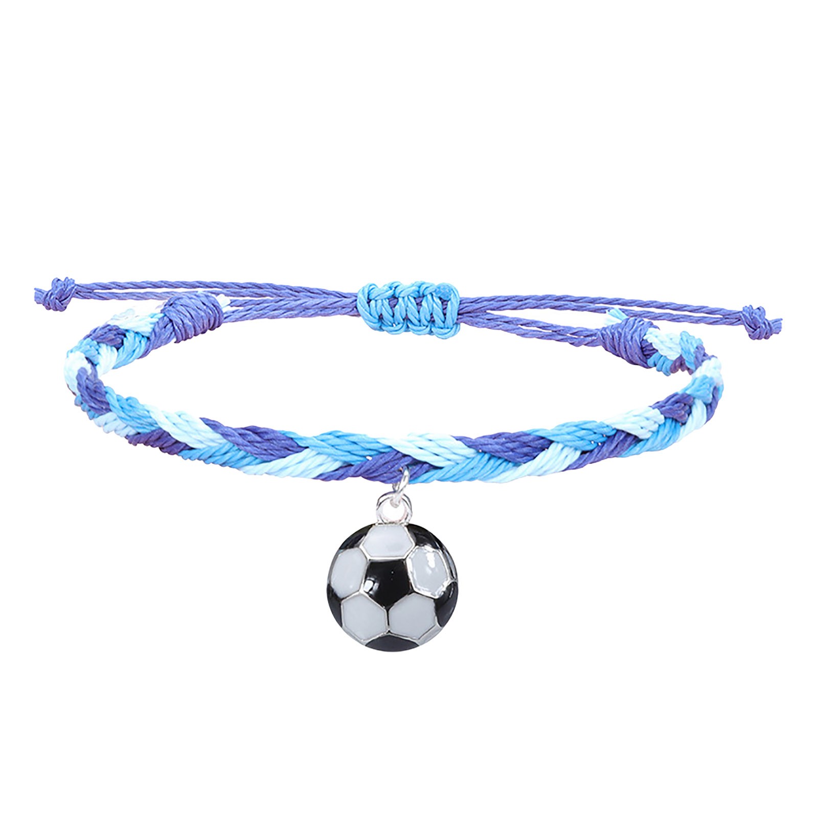 thumbnail image 2 of Pulseras de Fútbol Charm Favors Fútbol Negro Rojo Blanco Marrón Pulseras de Fútbol Cuentas Ajustable Inspirational for Teens Adults Sport Birthday Football Favors For, 2 of 2